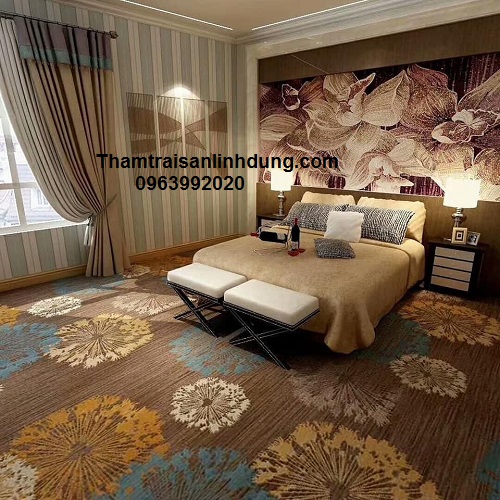 Thảm trải sàn in sợi nylon phòng khách sạn